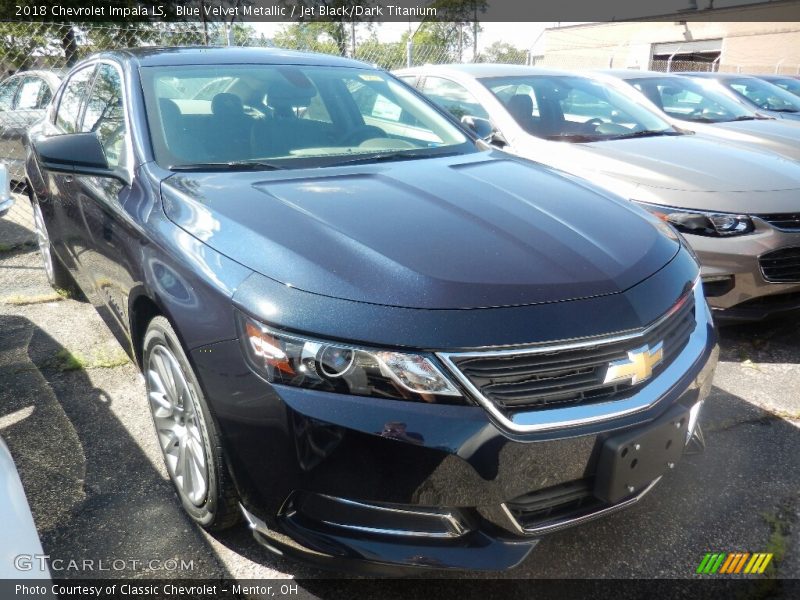 Blue Velvet Metallic / Jet Black/Dark Titanium 2018 Chevrolet Impala LS
