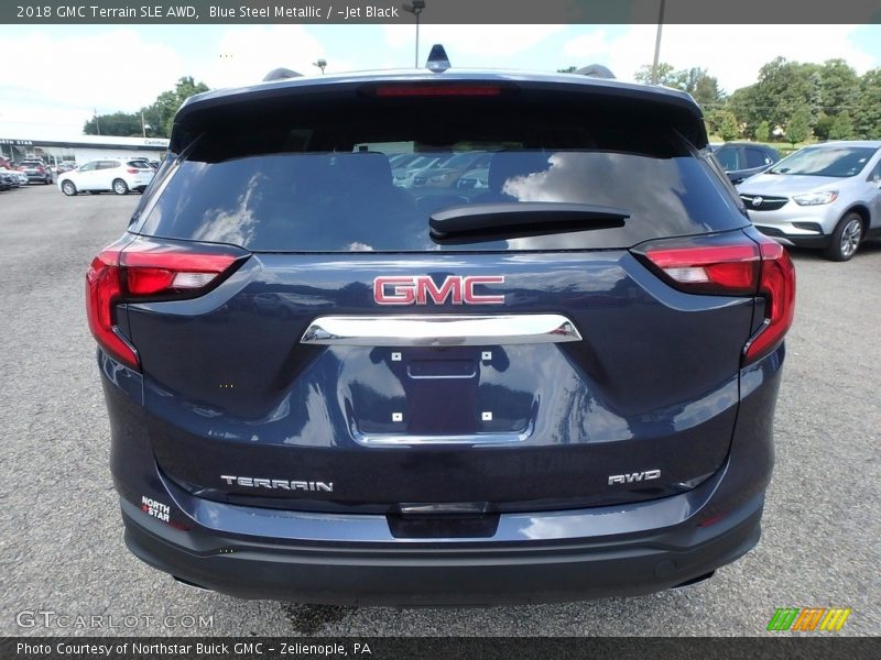 Blue Steel Metallic / ­Jet Black 2018 GMC Terrain SLE AWD