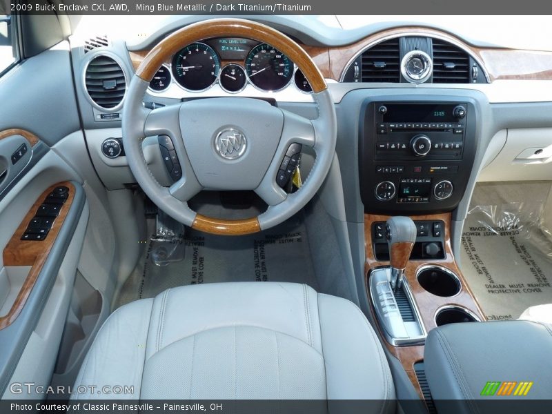 Ming Blue Metallic / Dark Titanium/Titanium 2009 Buick Enclave CXL AWD