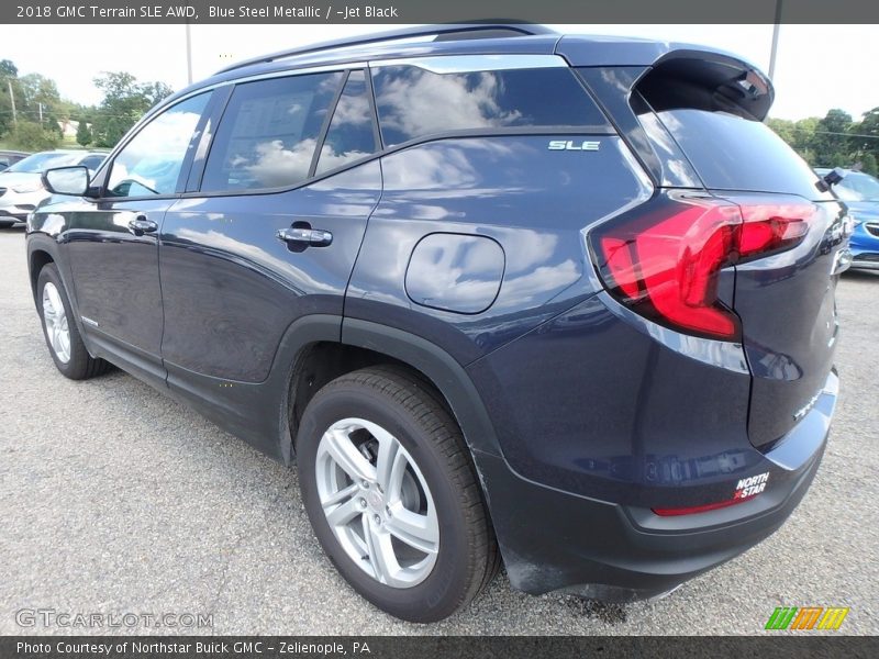 Blue Steel Metallic / ­Jet Black 2018 GMC Terrain SLE AWD