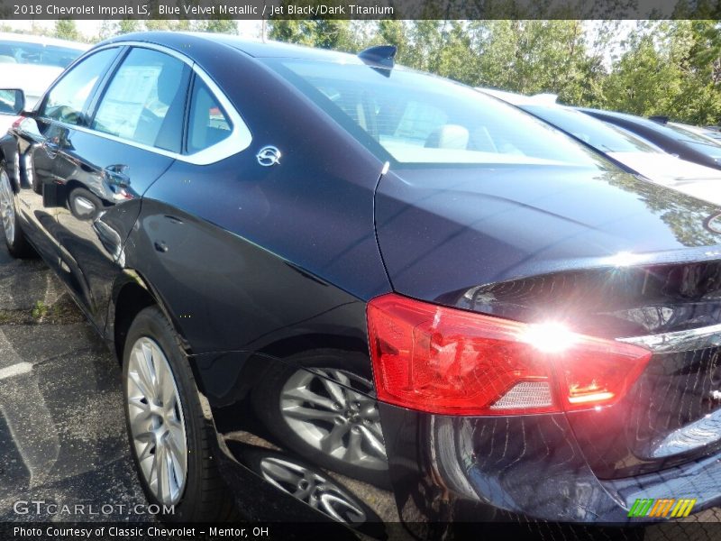Blue Velvet Metallic / Jet Black/Dark Titanium 2018 Chevrolet Impala LS