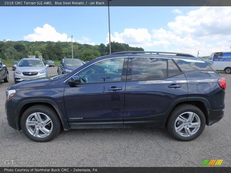 Blue Steel Metallic / ­Jet Black 2018 GMC Terrain SLE AWD