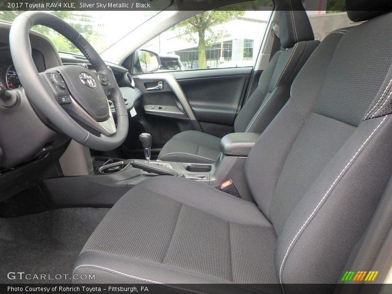 Silver Sky Metallic / Black 2017 Toyota RAV4 XLE
