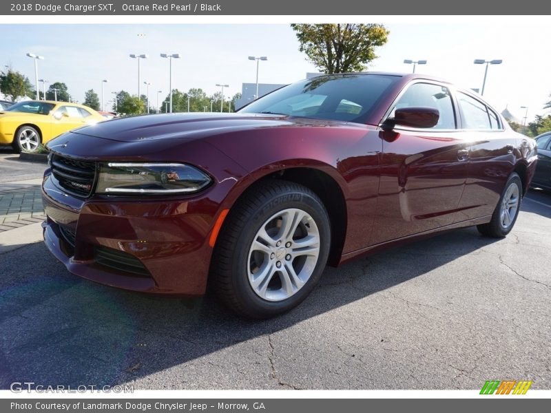 Octane Red Pearl / Black 2018 Dodge Charger SXT