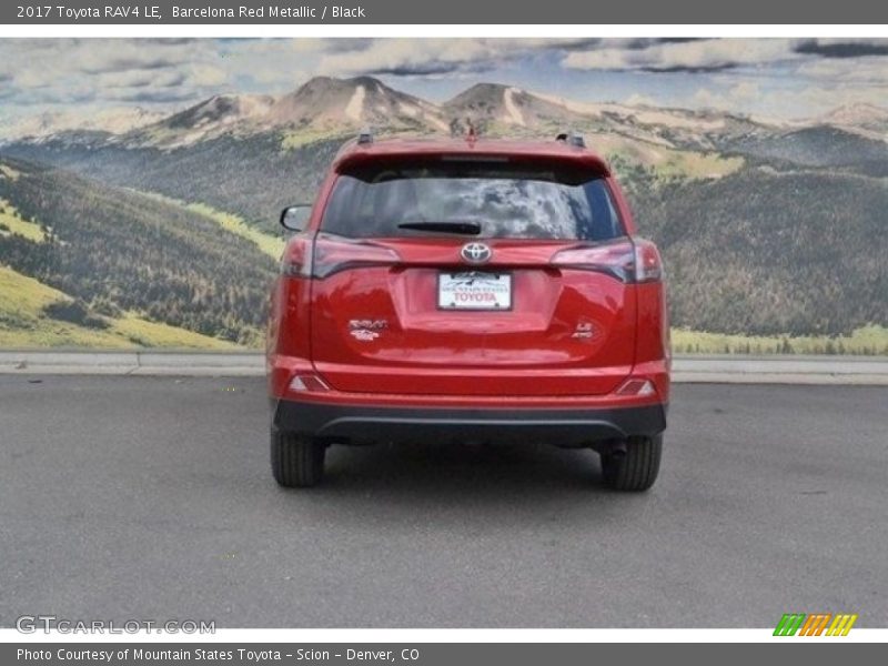 Barcelona Red Metallic / Black 2017 Toyota RAV4 LE