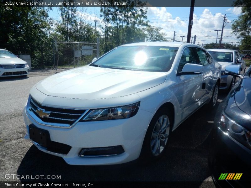 Summit White / Jet Black/Dark Titanium 2018 Chevrolet Impala LT