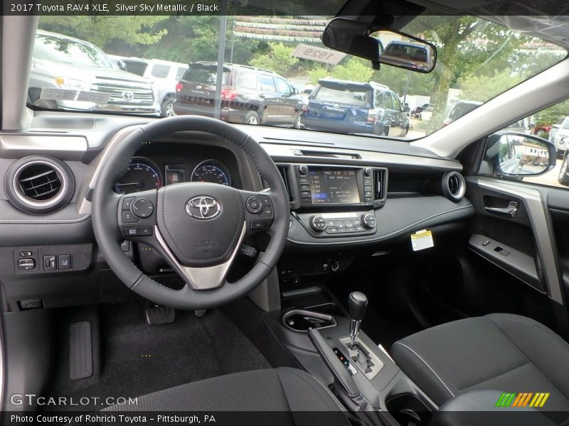 Silver Sky Metallic / Black 2017 Toyota RAV4 XLE