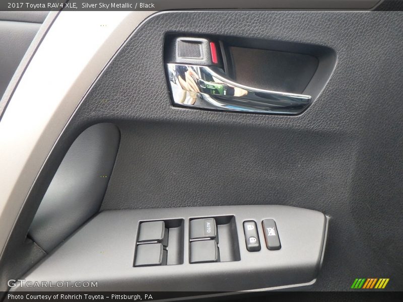 Silver Sky Metallic / Black 2017 Toyota RAV4 XLE