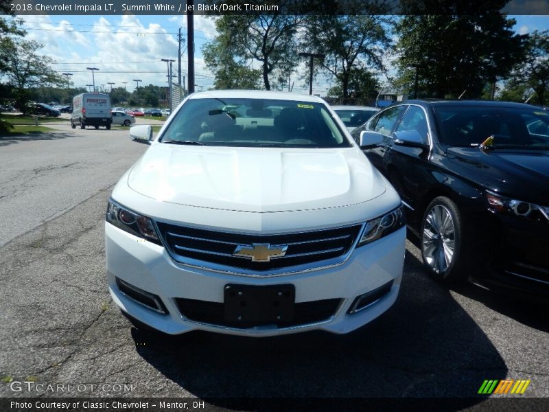 Summit White / Jet Black/Dark Titanium 2018 Chevrolet Impala LT