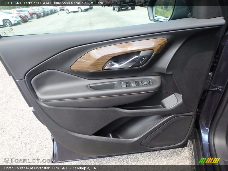 Blue Steel Metallic / ­Jet Black 2018 GMC Terrain SLE AWD