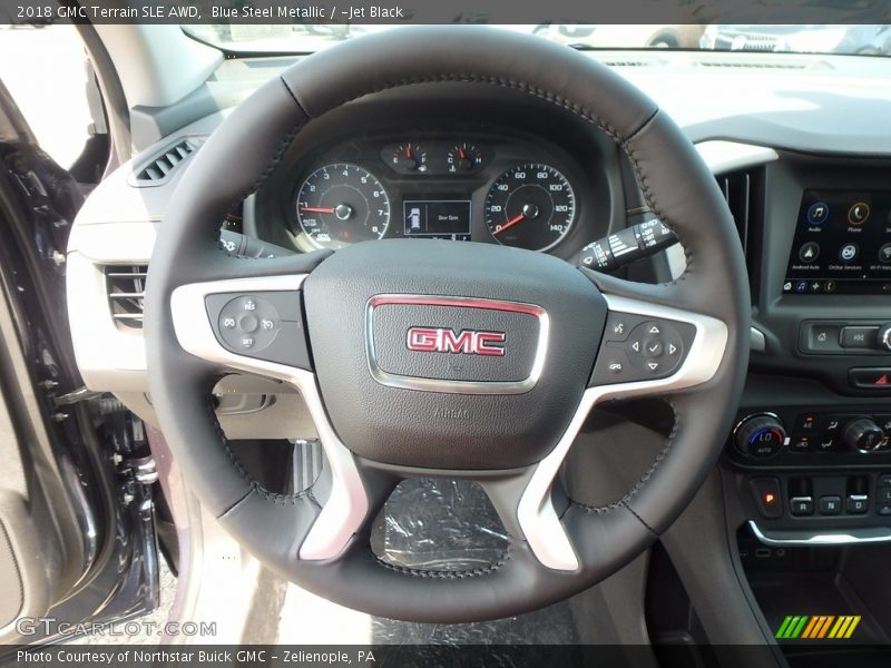 Blue Steel Metallic / ­Jet Black 2018 GMC Terrain SLE AWD