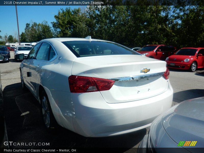 Summit White / Jet Black/Dark Titanium 2018 Chevrolet Impala LT