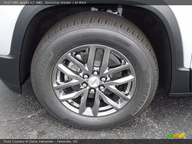 Quicksilver Metallic / Jet Black 2017 GMC Acadia SLT AWD