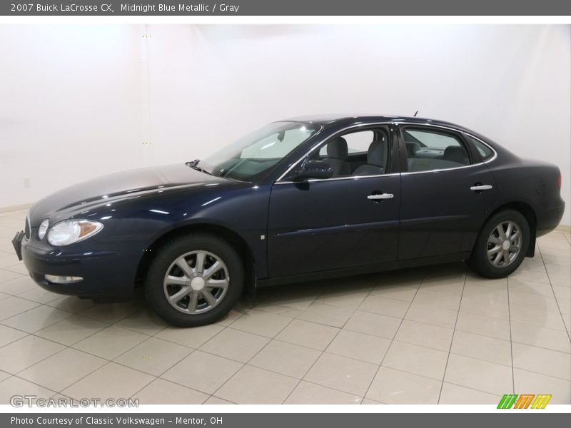 Midnight Blue Metallic / Gray 2007 Buick LaCrosse CX