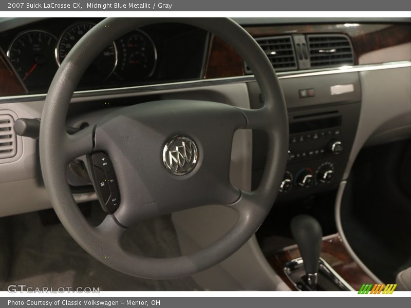 Midnight Blue Metallic / Gray 2007 Buick LaCrosse CX