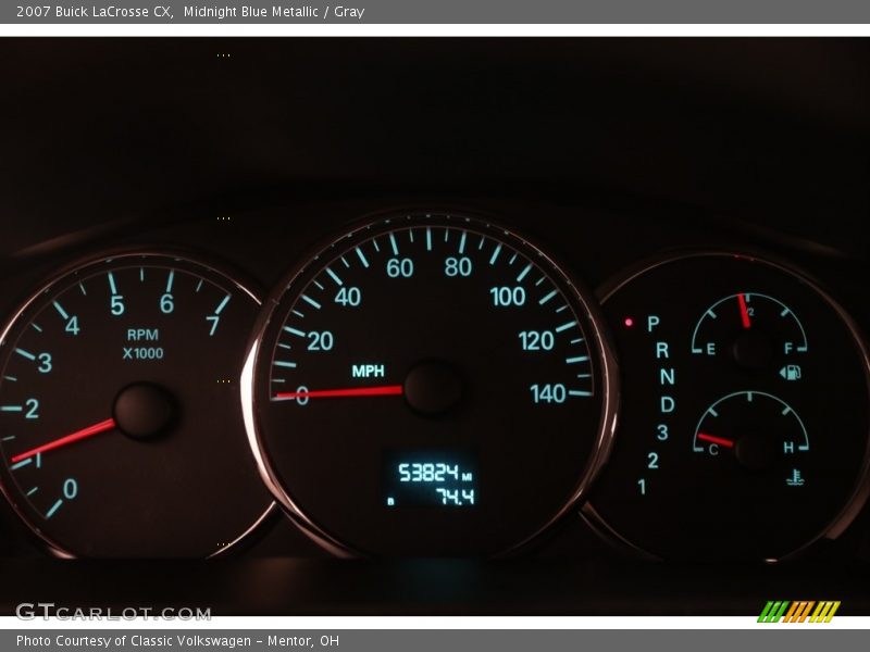 Midnight Blue Metallic / Gray 2007 Buick LaCrosse CX