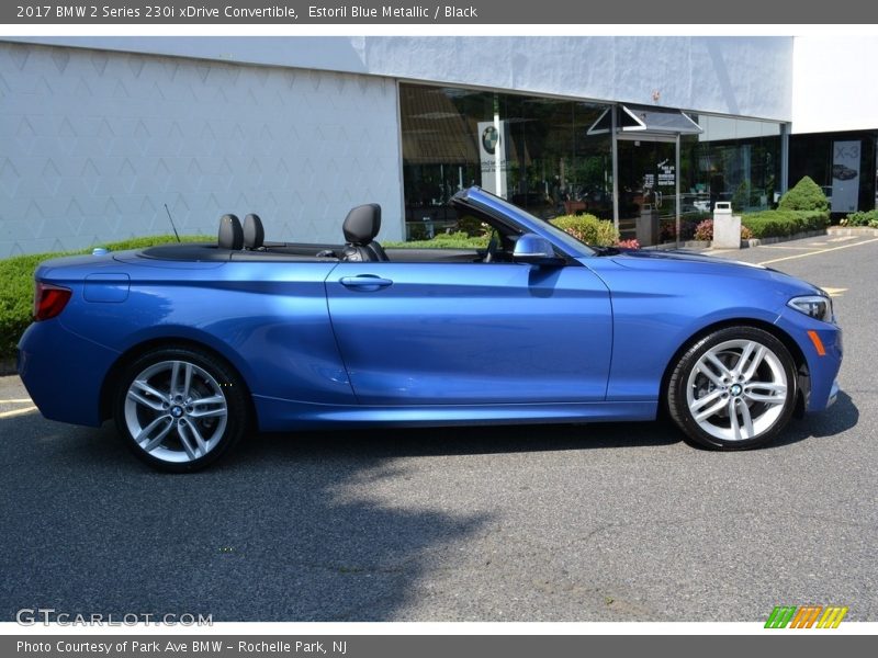 Estoril Blue Metallic / Black 2017 BMW 2 Series 230i xDrive Convertible