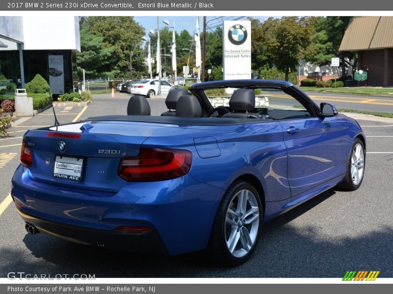 Estoril Blue Metallic / Black 2017 BMW 2 Series 230i xDrive Convertible
