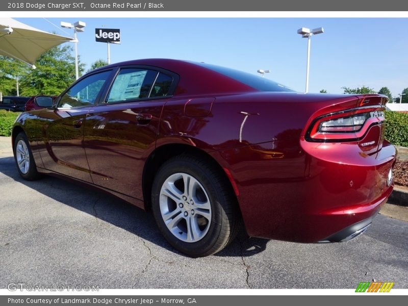 Octane Red Pearl / Black 2018 Dodge Charger SXT