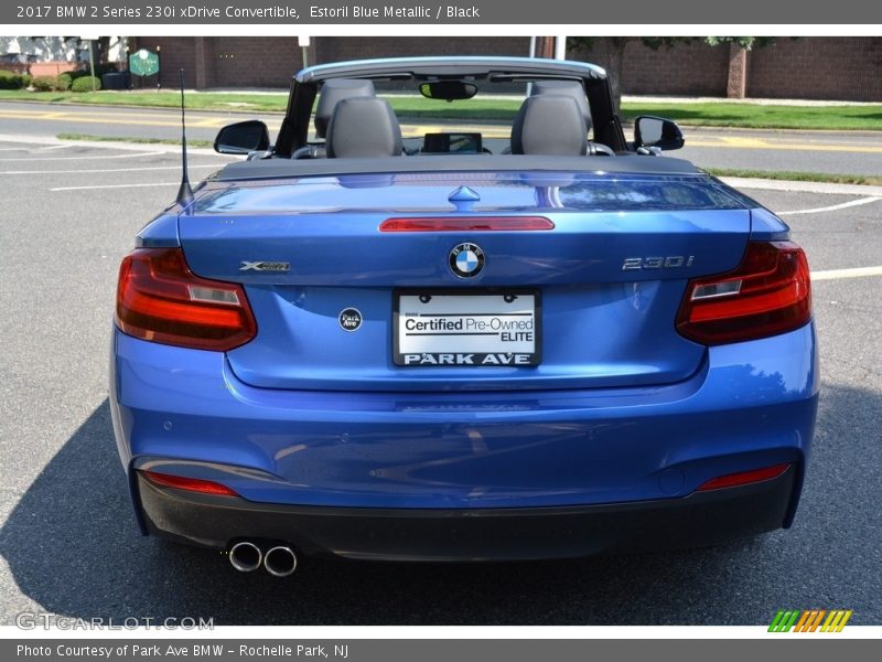 Estoril Blue Metallic / Black 2017 BMW 2 Series 230i xDrive Convertible