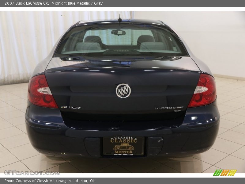 Midnight Blue Metallic / Gray 2007 Buick LaCrosse CX