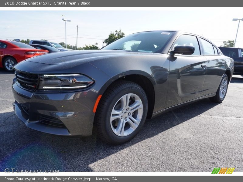 Granite Pearl / Black 2018 Dodge Charger SXT