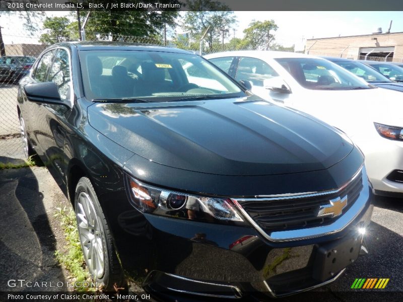 Black / Jet Black/Dark Titanium 2018 Chevrolet Impala LS
