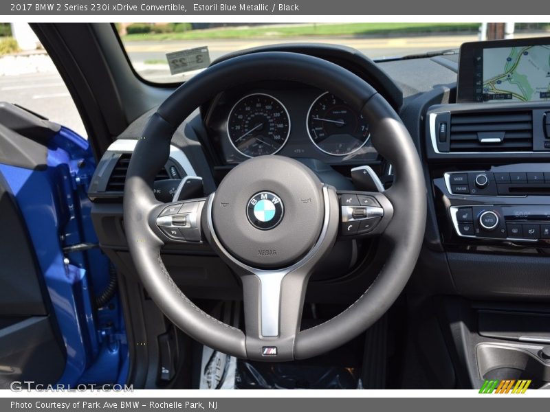 Estoril Blue Metallic / Black 2017 BMW 2 Series 230i xDrive Convertible