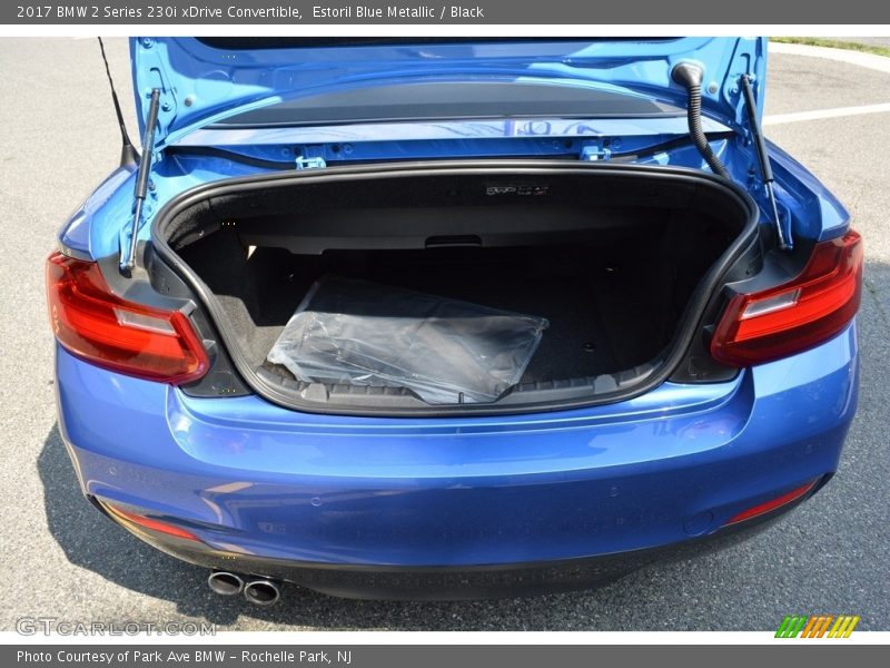 Estoril Blue Metallic / Black 2017 BMW 2 Series 230i xDrive Convertible