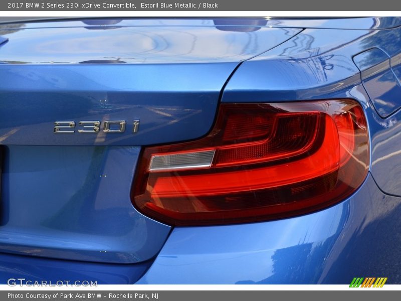 Estoril Blue Metallic / Black 2017 BMW 2 Series 230i xDrive Convertible