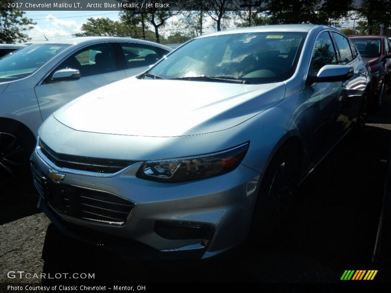 Arctic Blue Metallic / Jet Black 2017 Chevrolet Malibu LT