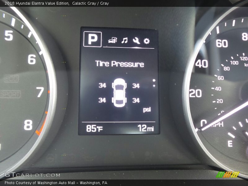 Galactic Gray / Gray 2018 Hyundai Elantra Value Edition