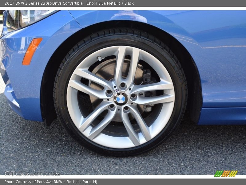 Estoril Blue Metallic / Black 2017 BMW 2 Series 230i xDrive Convertible