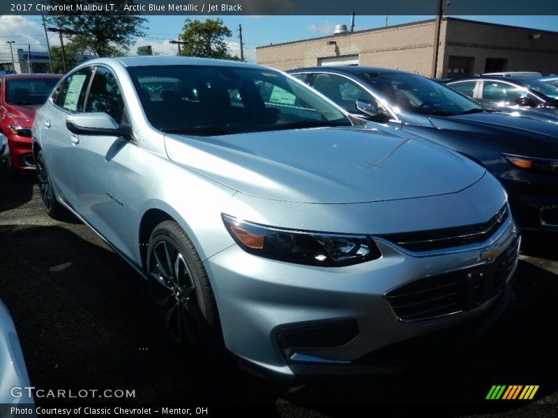 Arctic Blue Metallic / Jet Black 2017 Chevrolet Malibu LT