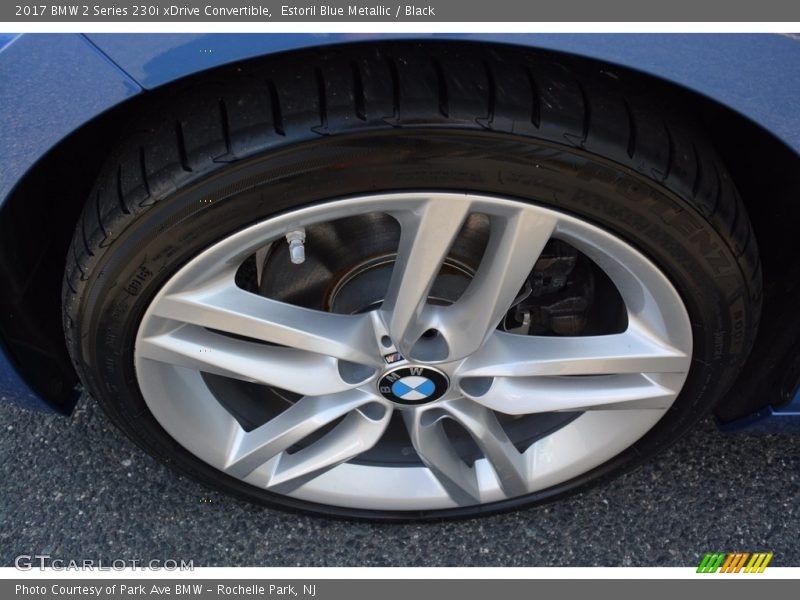 Estoril Blue Metallic / Black 2017 BMW 2 Series 230i xDrive Convertible
