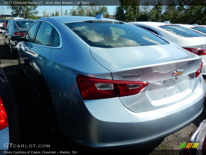 Arctic Blue Metallic / Jet Black 2017 Chevrolet Malibu LT