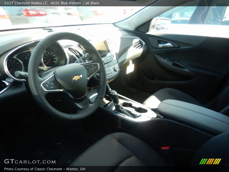 Arctic Blue Metallic / Jet Black 2017 Chevrolet Malibu LT