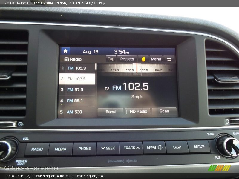 Galactic Gray / Gray 2018 Hyundai Elantra Value Edition