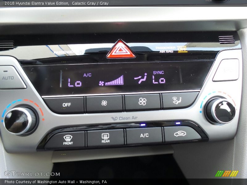 Galactic Gray / Gray 2018 Hyundai Elantra Value Edition
