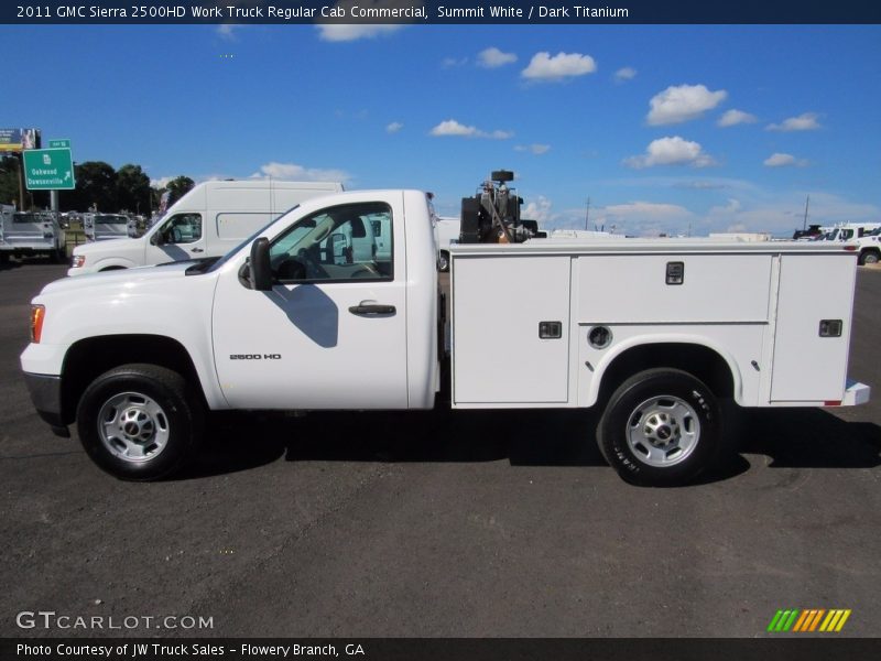 Summit White / Dark Titanium 2011 GMC Sierra 2500HD Work Truck Regular Cab Commercial