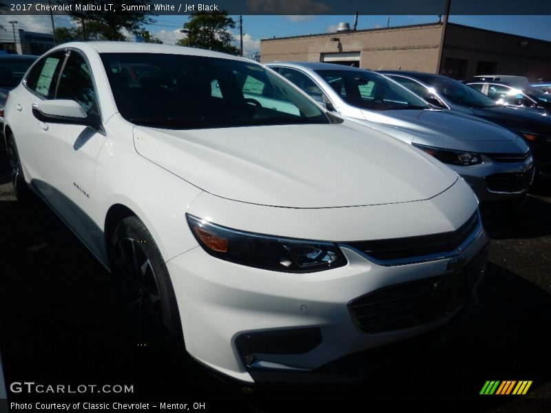 Summit White / Jet Black 2017 Chevrolet Malibu LT