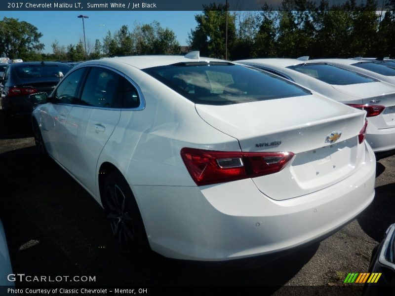 Summit White / Jet Black 2017 Chevrolet Malibu LT