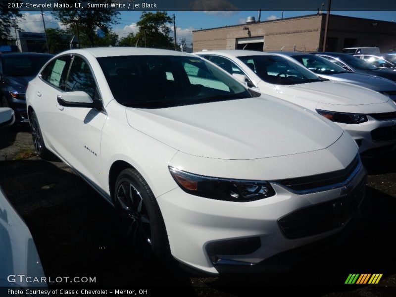 Summit White / Jet Black 2017 Chevrolet Malibu LT