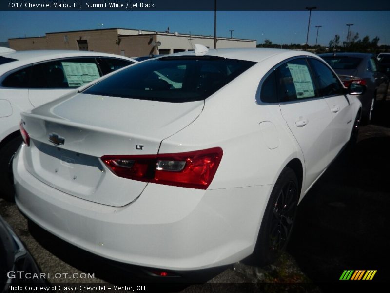 Summit White / Jet Black 2017 Chevrolet Malibu LT