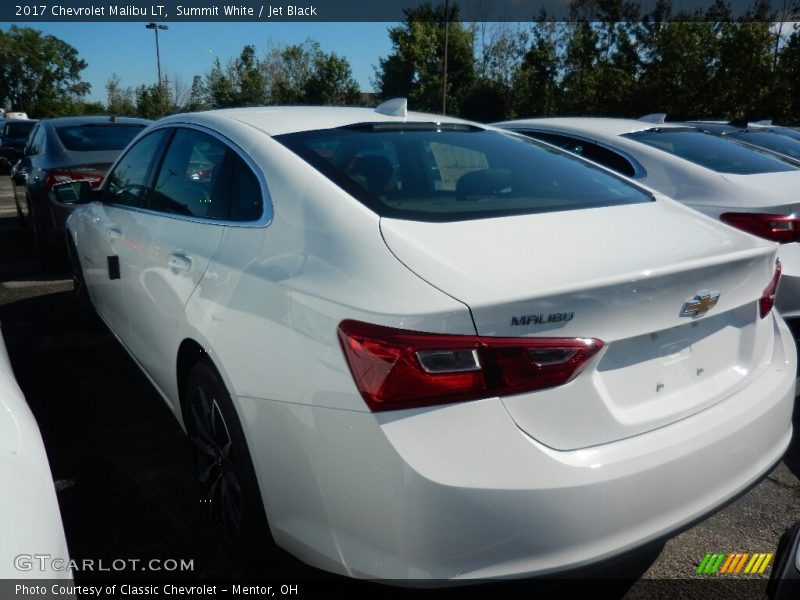 Summit White / Jet Black 2017 Chevrolet Malibu LT