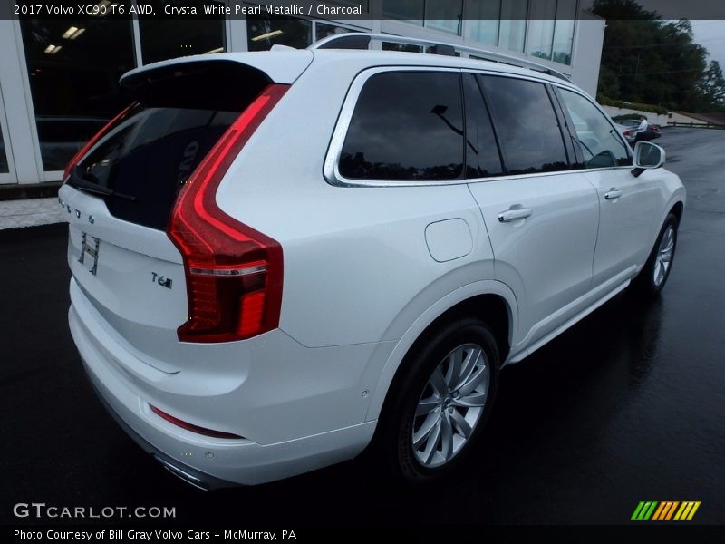 Crystal White Pearl Metallic / Charcoal 2017 Volvo XC90 T6 AWD