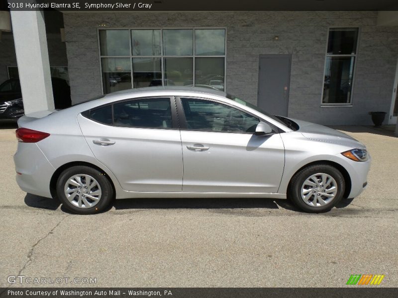 Symphony Silver / Gray 2018 Hyundai Elantra SE