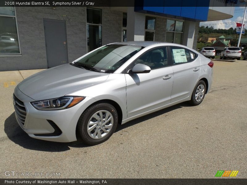 Symphony Silver / Gray 2018 Hyundai Elantra SE