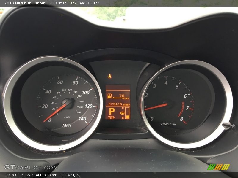 Tarmac Black Pearl / Black 2010 Mitsubishi Lancer ES