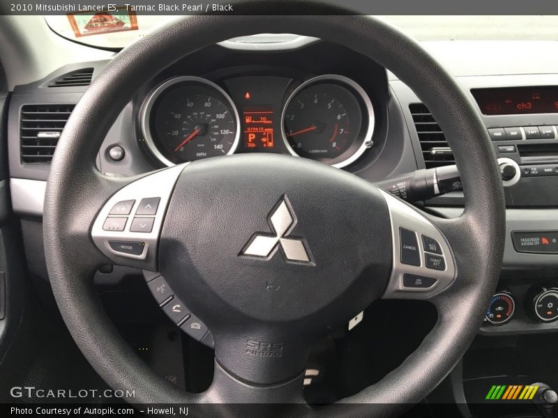 Tarmac Black Pearl / Black 2010 Mitsubishi Lancer ES